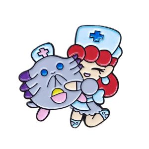 Pokemon Nurse Joy & Chansey Enamel Pin