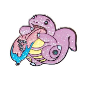 Pokemon Squirtle Glitter Enamel Pin