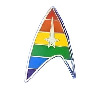 Star Trek Rainbow Logo LGBT Enamel Pin