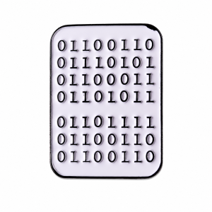 Binary Code Enamel Pin
