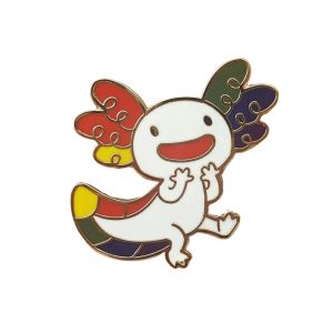 Rainbow Animal Salamander Enamel Pin