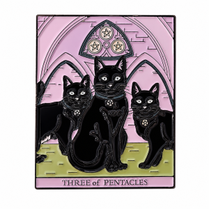 Three of Pentacles Enamel Pin