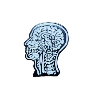 Halloween Horror Headcount Enamel Pin