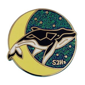 52 Hertz Whale Song Enamel Pin