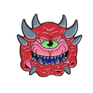 Shooting Game Monster Enamel Pin