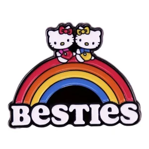 Besties Hello Kitty Rainbow Enamel Pin