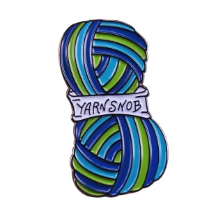 Yarn Crochet Enamel Pin