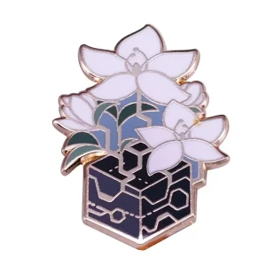 Jasmine Flowers Enamel Pin