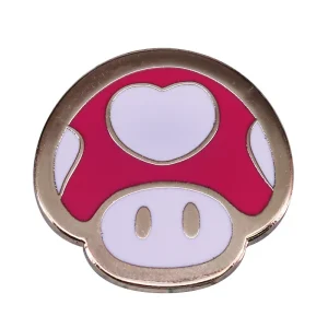 Heart Mushroom Enamel Pin