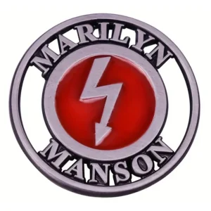 Marilyn Manson Lightning Enamel Pin
