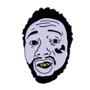 Hip-Hop Rapping Collar Enamel Pin