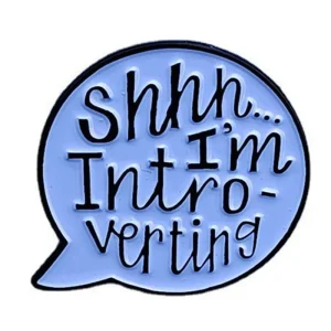 Introvert Speech Bubble Enamel Pin