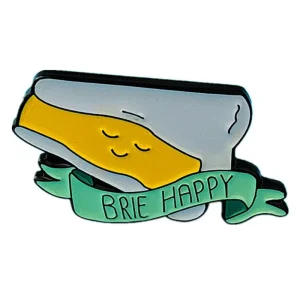 Brie Happy Cheese Enamel Pin