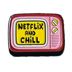 Netflix CHILL Collar Enamel Pin