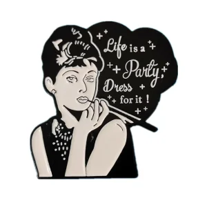Life Is Short Girl Enamel Pin