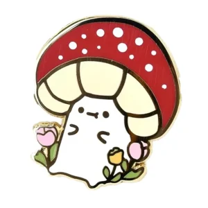 Mushroom Collar Enamel Pin