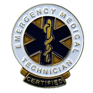 Star of Life EMT Enamel Pin