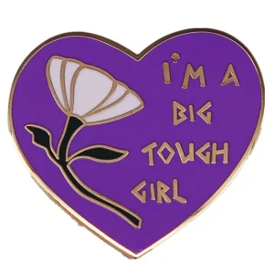 Big Tough Girl Lotus Enamel Pin