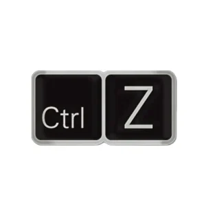 Ctrl Z Enamel Pin