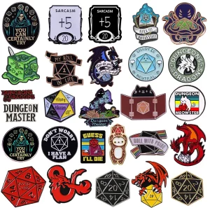 Dungeons & Dragons D20 Enamel Pins
