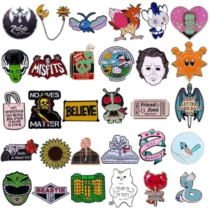 Cute Animal Character Enamel Pins