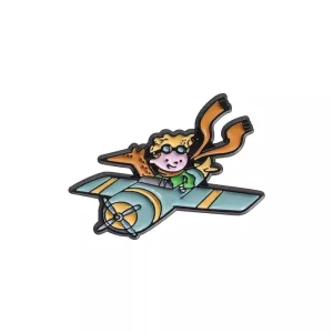 Cute Fox Character Enamel Pin