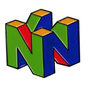 Retro Arcade Game Logo Enamel Pin