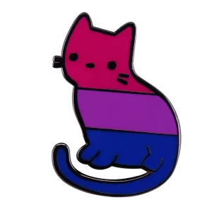Rainbow LGBT Cat Enamel Pin