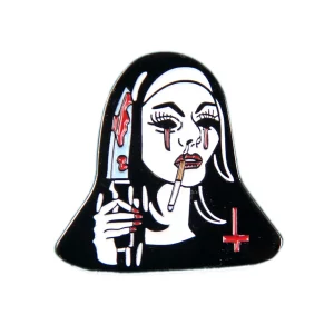 Horror Nun Enamel Pin