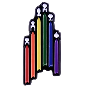 Star Trek Gay Rainbow Flag Enamel Pin