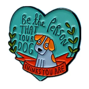 Cartoon Dog Character Enamel Pin