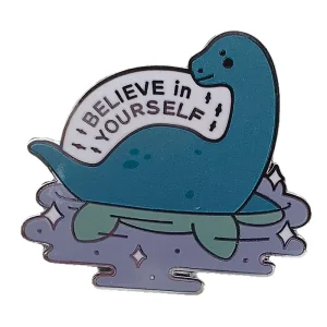 Believe in Yourself Dinosaur Enamel Pin