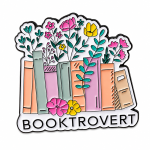 Booktrovert Flowers Books Enamel Pin