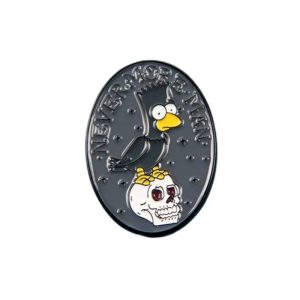 Halloween Corbie Skull Collar Enamel Pin