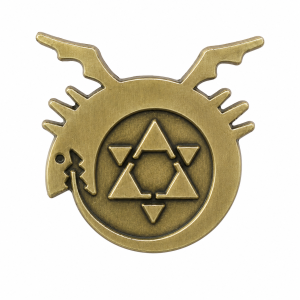 Fullmetal Alchemist Hexagonal Star Dragon Enamel Pin