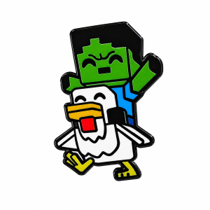 Video Zombie Chicken Enamel Pin