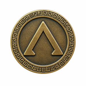 Spartan Shield Crest Enamel Pin